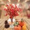 Set of 8: Artificial Orange Pumpkin Picks | 11-Inch | Mini Fall Berry Picks | Autumn Accents | for Arrangements | Parties &#x26; Events | Home &#x26; Office Decor